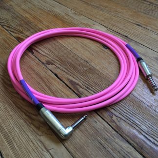 Doc's Basement Stage Instrument Cable Neon Pink
